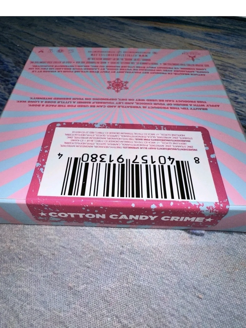 Jeffree Star Skin Frost Highlighting Blush - Pink & Light Blue Packaging